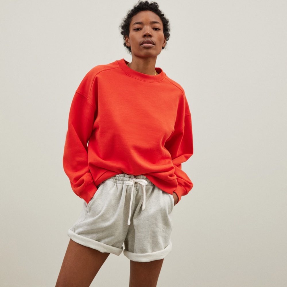 Track Oversized Crew - Red - S NWT